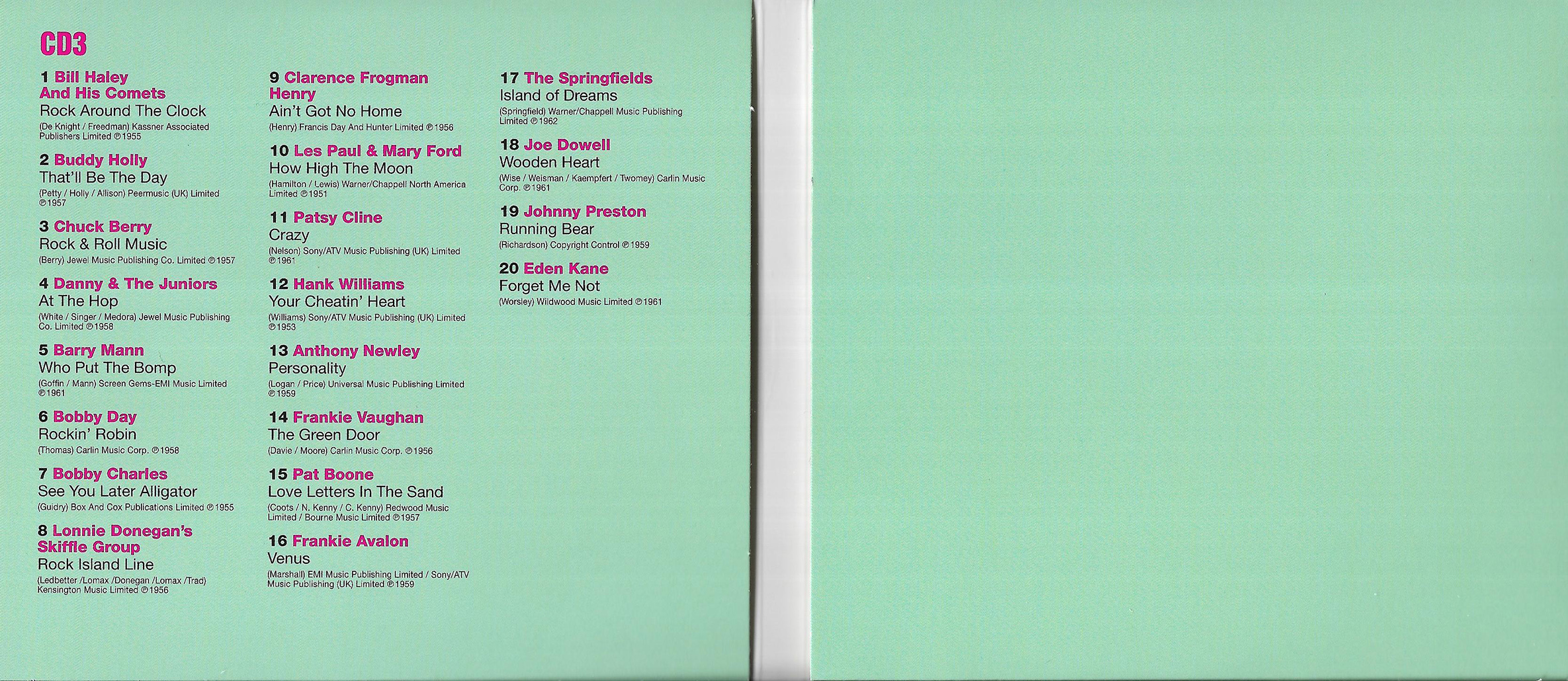 100 Hits The Best Rock n Roll Album : Track 03 | CD Covers | Cover ...